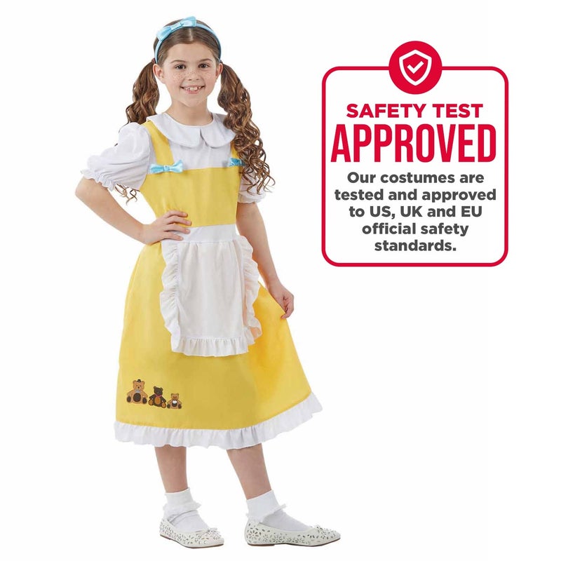 fun shack Goldilocks Costume for Girls, Goldilocks and the Three Bears Costume Kids, Book Characters Costumes for Kids, Small - Image 5